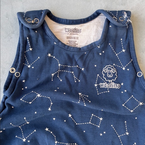 Woolino 4 Season Ultimate Blue Constellation Baby Sleep Sack - Picture 2 of 6